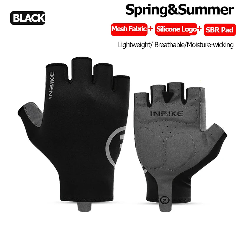 INBIKE 2024 guantes de ciclismo acolchados de Gel para hombres Otoño Invierno guantes de lana para bicicleta de carretera MTB accesorios de bicicleta con pantalla táctil de dedo completo