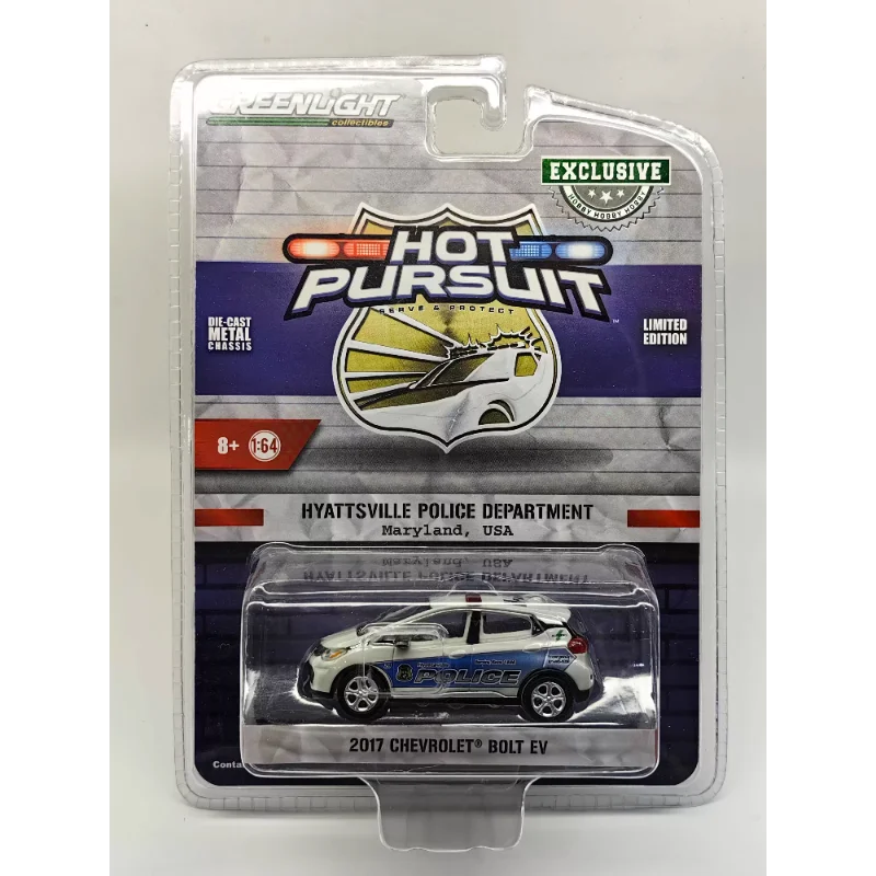 Diecast GreenLight 1/64 escala coche de policía vehículo de comando de bomberos serie Ford Dodge Chevrolet coche de aleación modelo coleccionable juguete para regalo