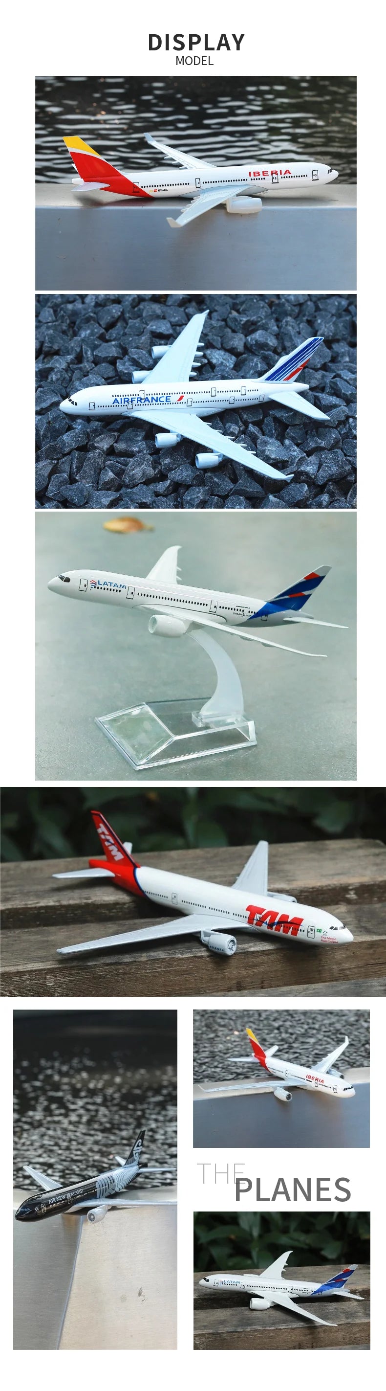 Escala 1:400 réplica de avión de Metal Delta B747 avión Boeing Airbus modelo de aviación Diecast arte en miniatura juguetes para niños