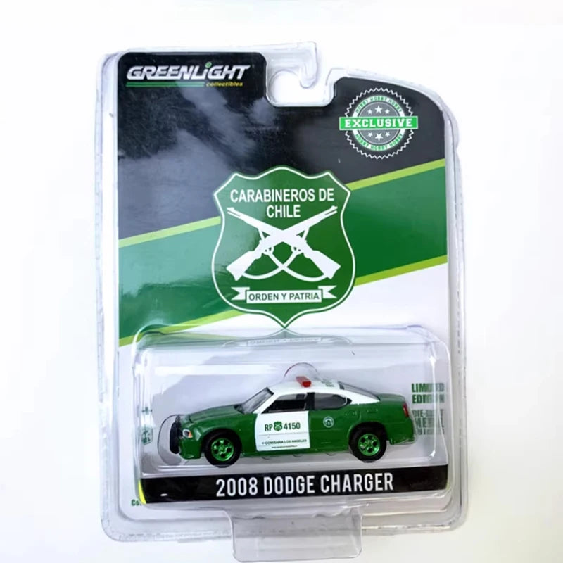 GreenLight Diecast 1:64 escala 2008/2018/2006 cargador aleación simulación coche modelo colección clásica exhibición niños juguetes
