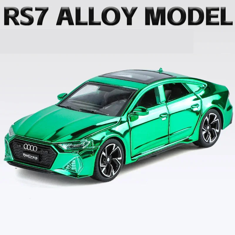 1:32 Audi RS7 Sportback Quattro Alloy Miniature Scale Car Model Sound Light Diecast Metal Toy Car Vehicle Gift Collection