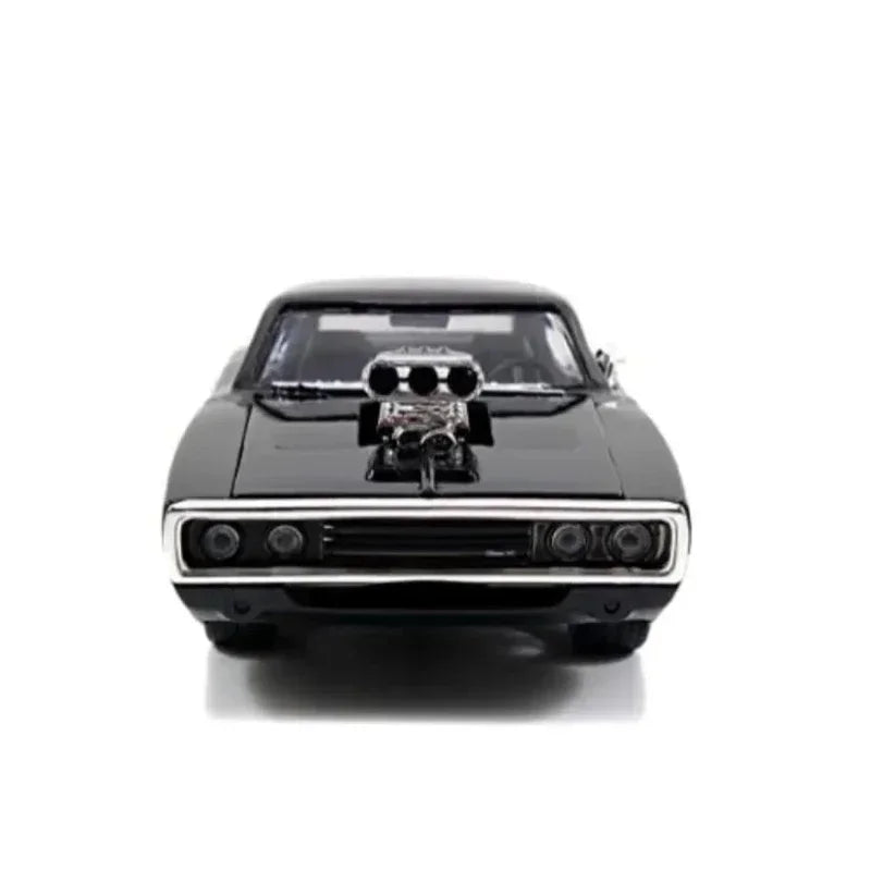 1:24 Fast And Furious 1970 Dodge Charger modelo de coche caballos de aleación fundidos modelos de vehículos musculosos juguete coleccionar adornos