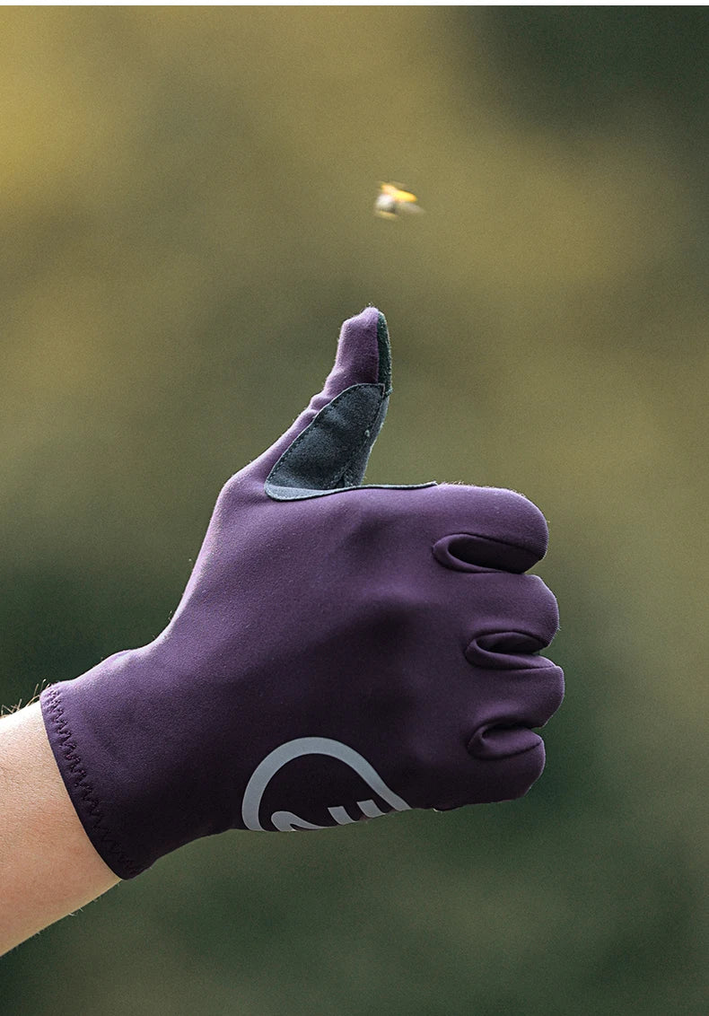 INBIKE 2024 guantes de ciclismo acolchados de Gel para hombres Otoño Invierno guantes de lana para bicicleta de carretera MTB accesorios de bicicleta con pantalla táctil de dedo completo