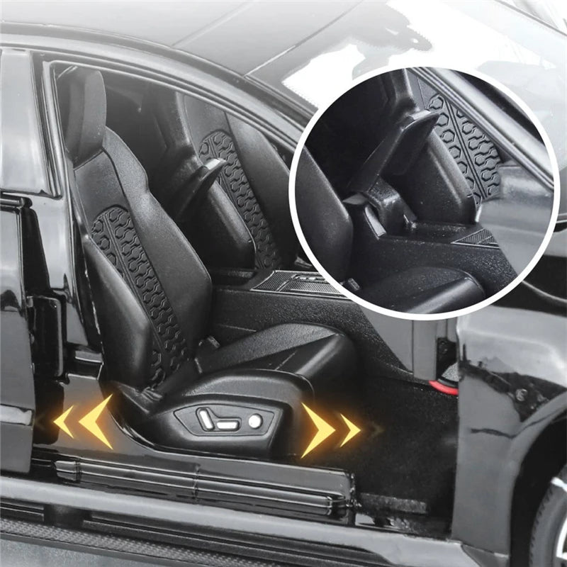 1:18 Key Remote Control Version AUDI RS7 Alloy Sports Car Model Diecast Metal Racing Car Vehicle Model Sound Light Kids Toy Gift