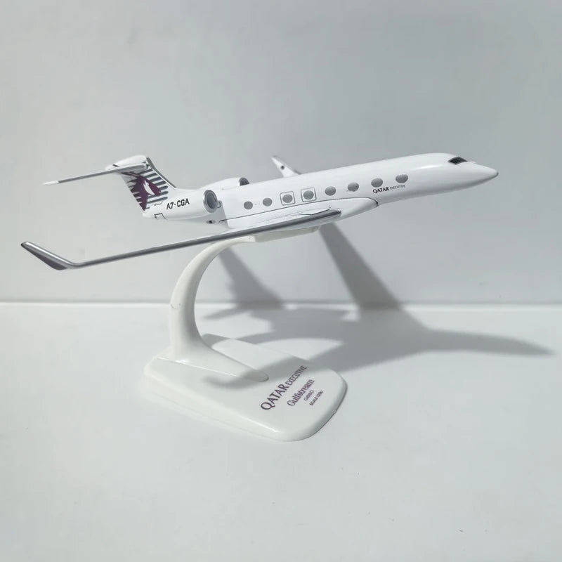JASON TUTU Qatar Airways Gulfstream G650 avión Diecast 1/200 escala aviones modelo de avión regalo