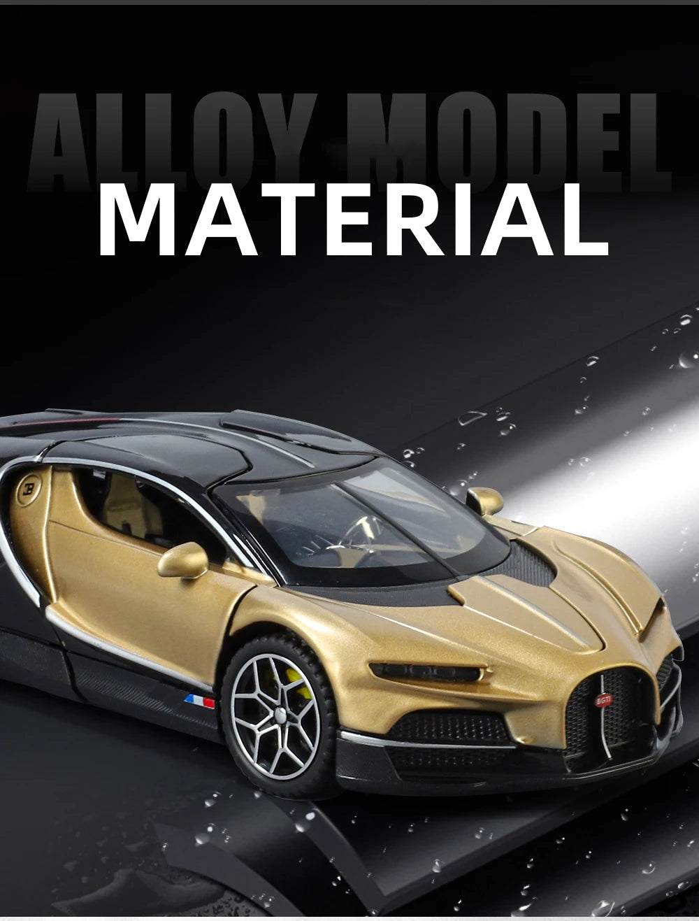 1:32 Bugatti Tourbillon V16 Supercar Alloy Metal Diecast Model Car Children's Toys Mini GT Collection Hobbies Birthday Gifts Boy