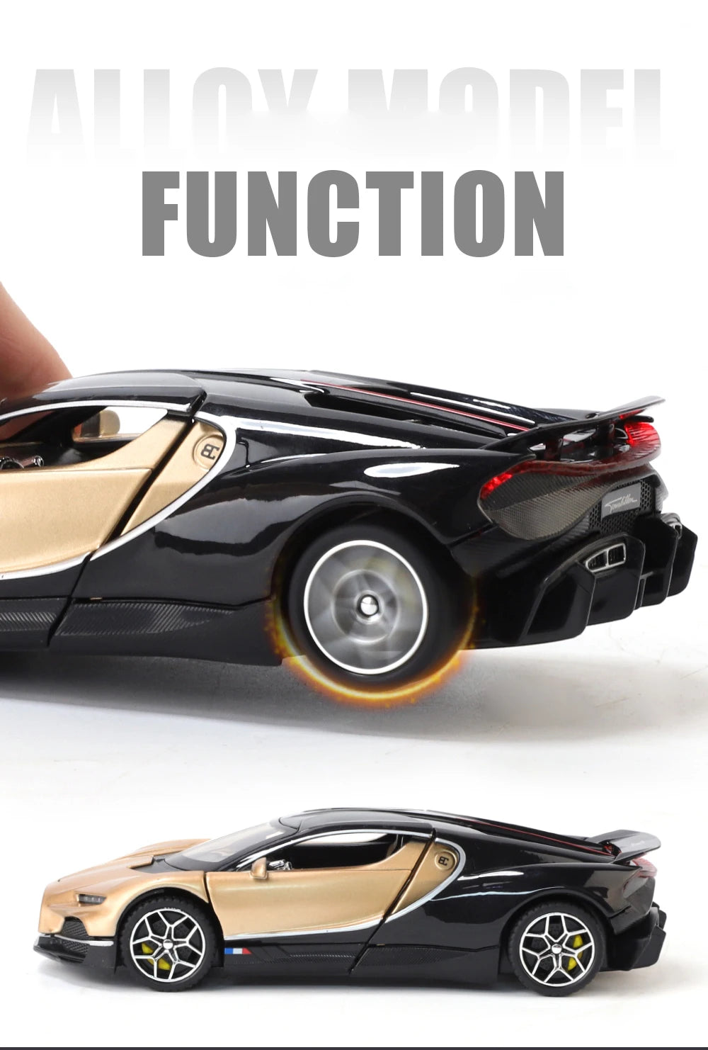 1:32 Bugatti Tourbillon V16 Supercar Alloy Metal Diecast Model Car Children's Toys Mini GT Collection Hobbies Birthday Gifts Boy
