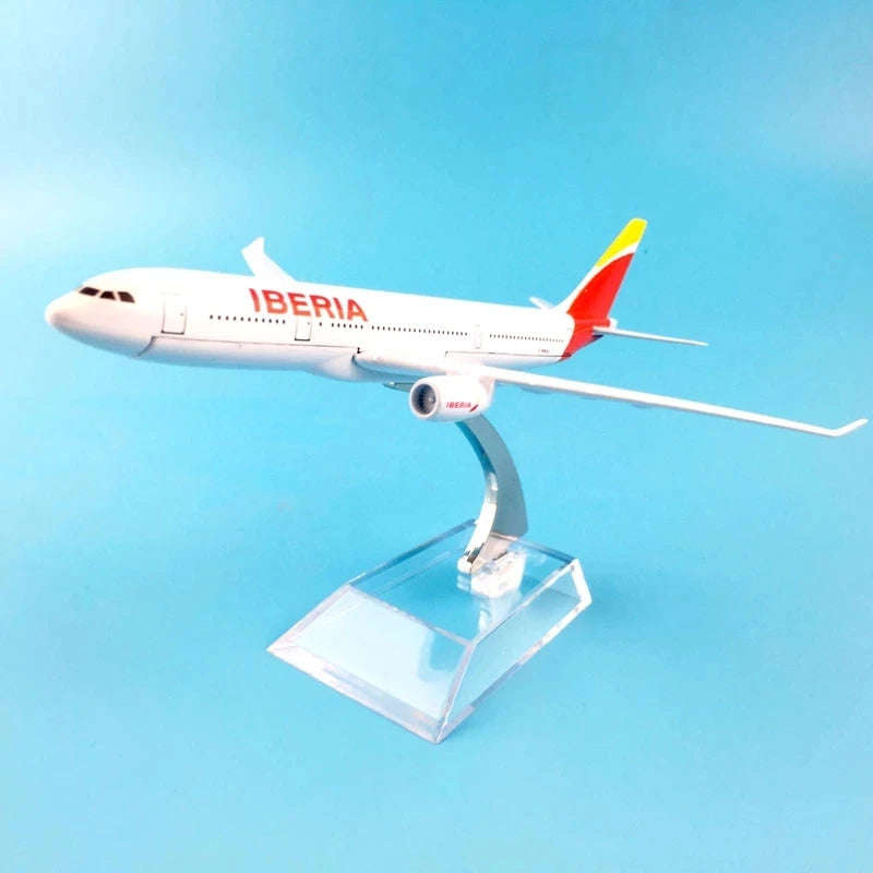 Modelo de avión Iberia Airlines B737 de aleación de Metal fundido a escala 1/400, pantalla estática, colección de juguetes para adultos