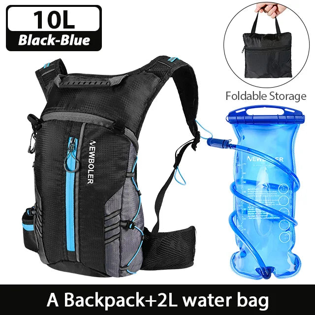 NEWBOLER-Bolsa deportiva repelente al agua para exteriores, mochila de hidratación para ciclismo, viaje, senderismo, escalada, MTB, bicicleta de carretera