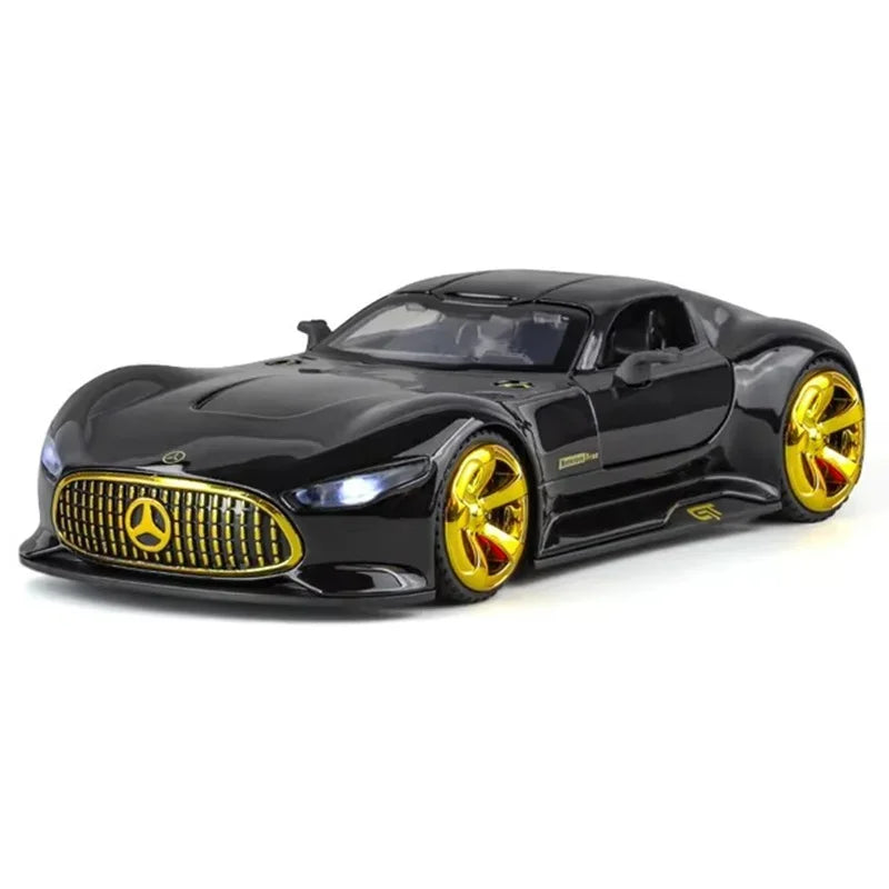 1:32 Mercedes-Benzs Vision GT Alloy Car Model Diecast Metal Racing Car Vehicles Model Simulation Sound Light Kids Toy Gift