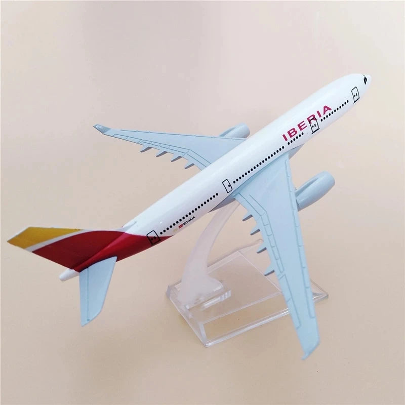 Modelo de avión Iberia Airlines B737 de aleación de Metal fundido a escala 1/400, pantalla estática, colección de juguetes para adultos