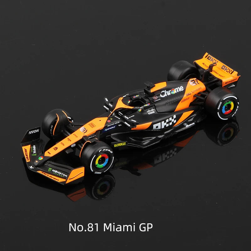 Bburago 1:43 2024 F1 Model MCL38 W15 SF24 RB20 A524 Alloy Miniature Diecast Formula Racing Car Toy