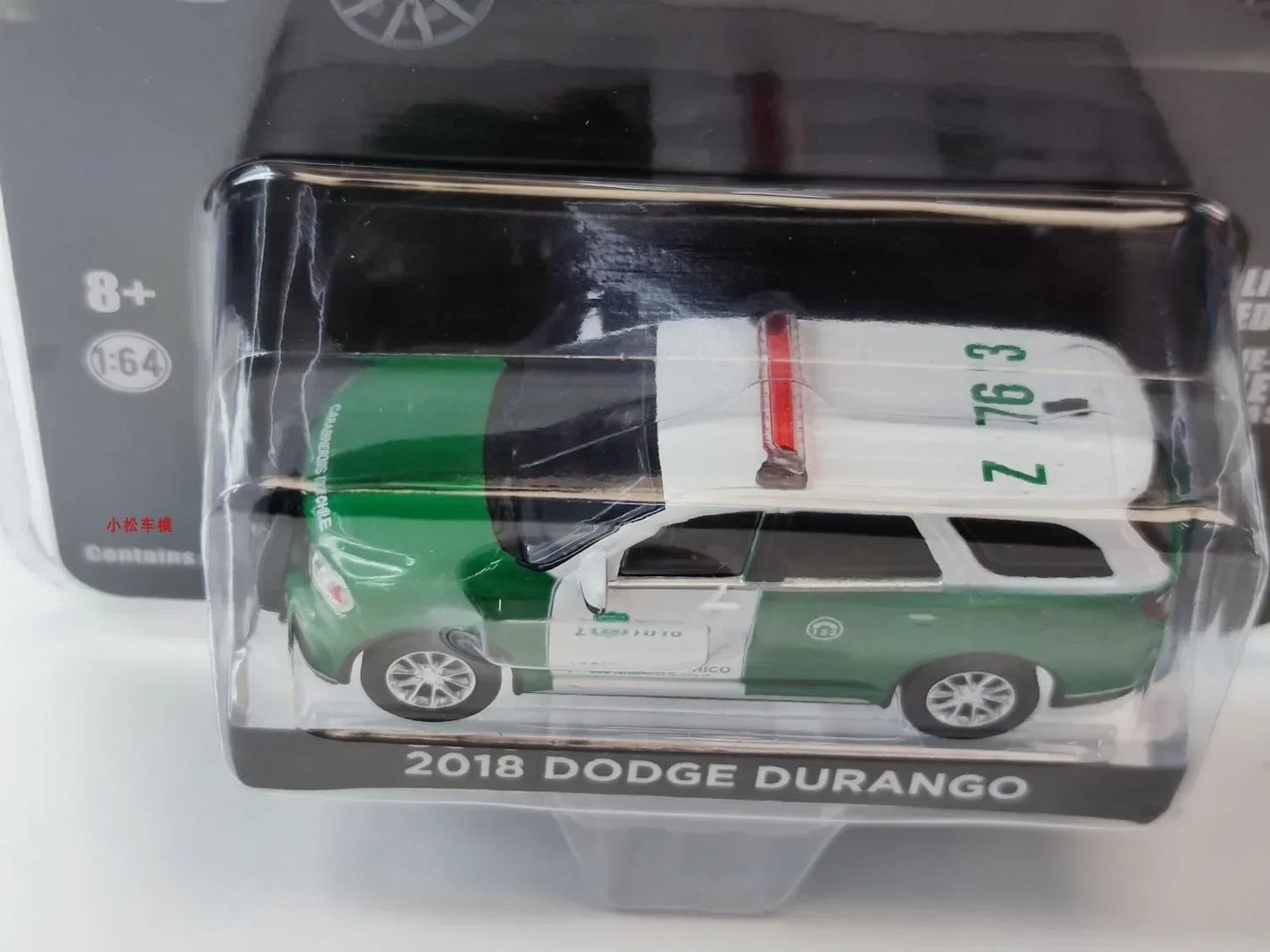 1: 64 2018 Dodge Durango coche de policía chileno Diecast Metal aleación modelo coche juguetes para colección de regalos
