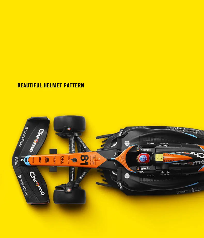 1:24 MCL60 2023 4# Lando Norris P2 British GP Mclaren F1 #81 Oscar Piastri Diecast Racing SuperCar Model Competition Vehicle Toy