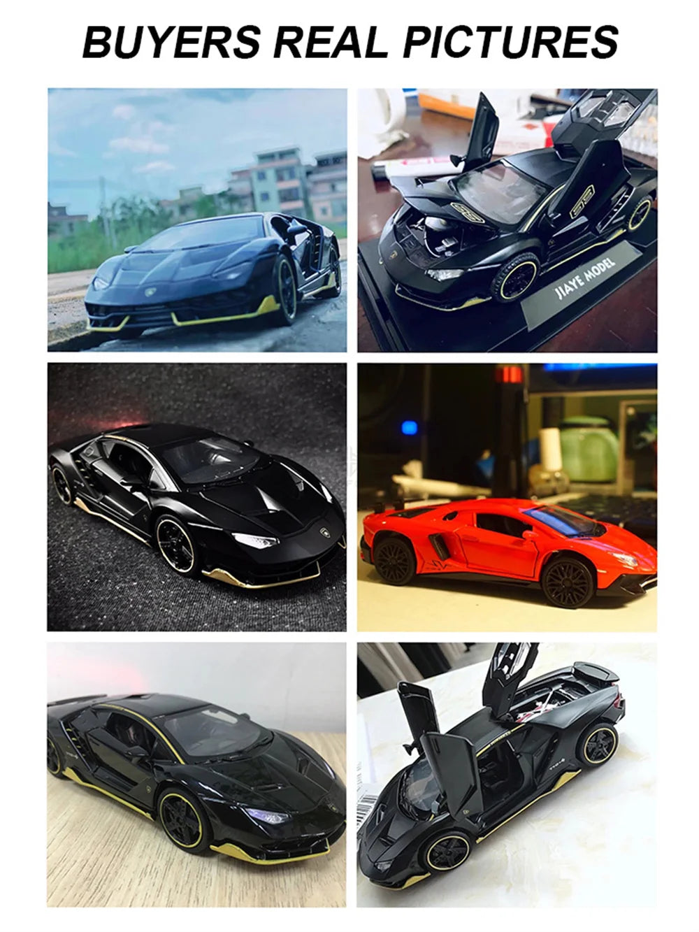 Coches de juguete para niños, modelo de coches fundidos a escala Lambor LP770, coches de aleación, regalo para niños, luz trasera, música, coche para niños, 1/32